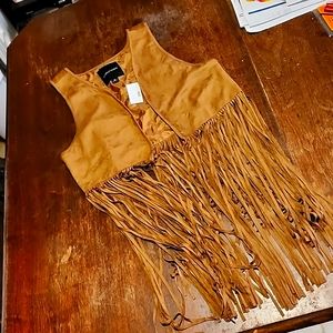 Maurices Boho Fringe Vest